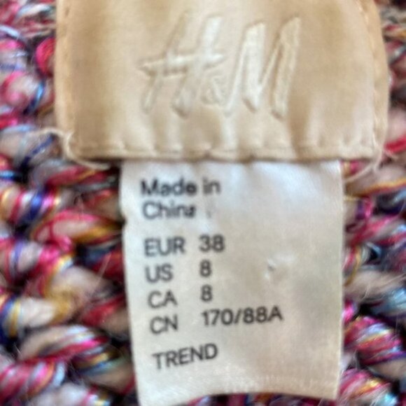 H&m Pink Oversized Knit Sweater Large fit - Picture 12 of 12